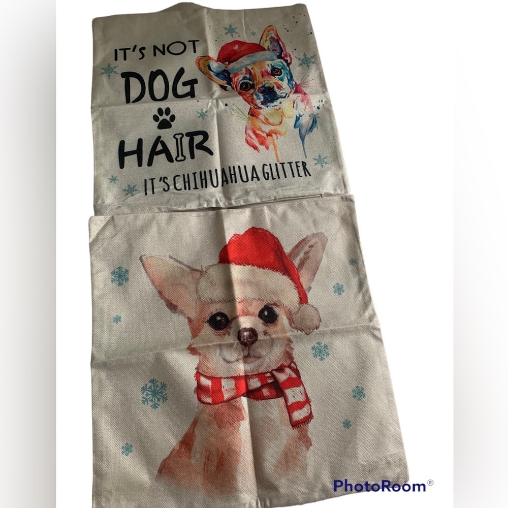 Chihuahua Pillow Covers Set of 2 New